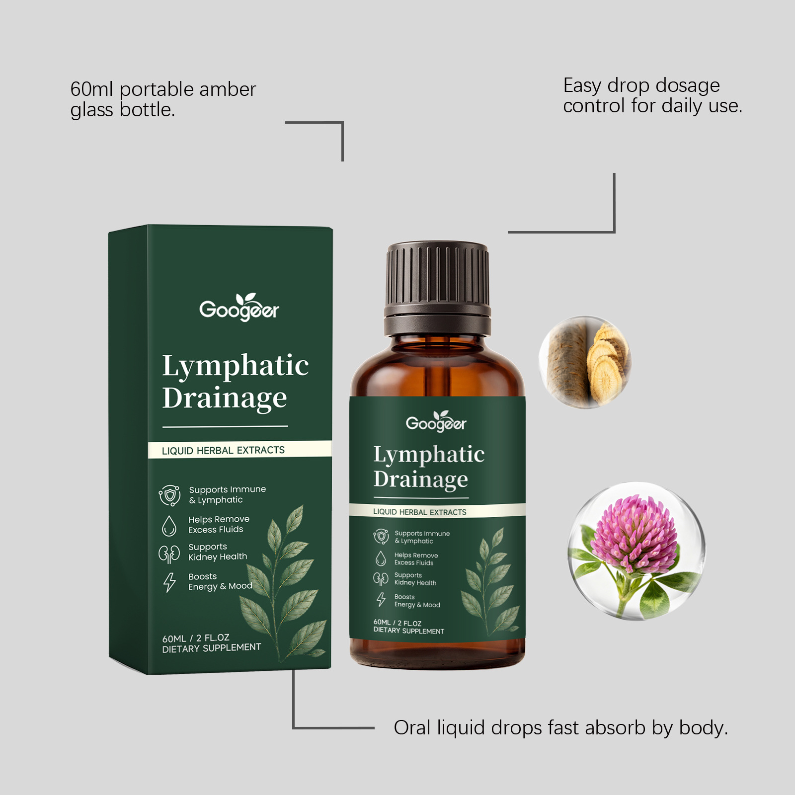 Natural Lymphatic & Kidney Sup - огляд і ціна Herbal Wellness Tincture